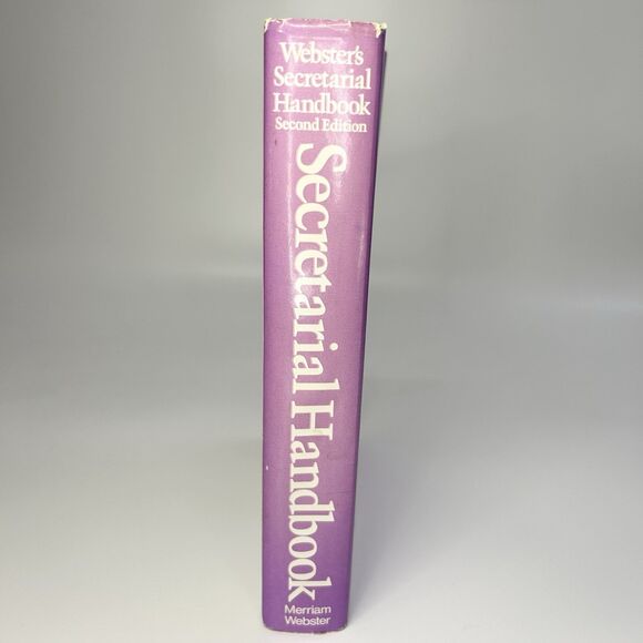 Webster's Secretarial Handbook: Second Edition 1983 Hardcover Book w/Cover VTG - Picture 3 of 9